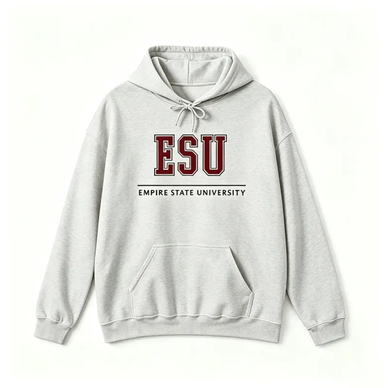2026 new ESU Empire State University Hoodie Sweatshirt Brand New Day Merch Peter Hoodies Unisex Spring and Summer Long Sleeve
