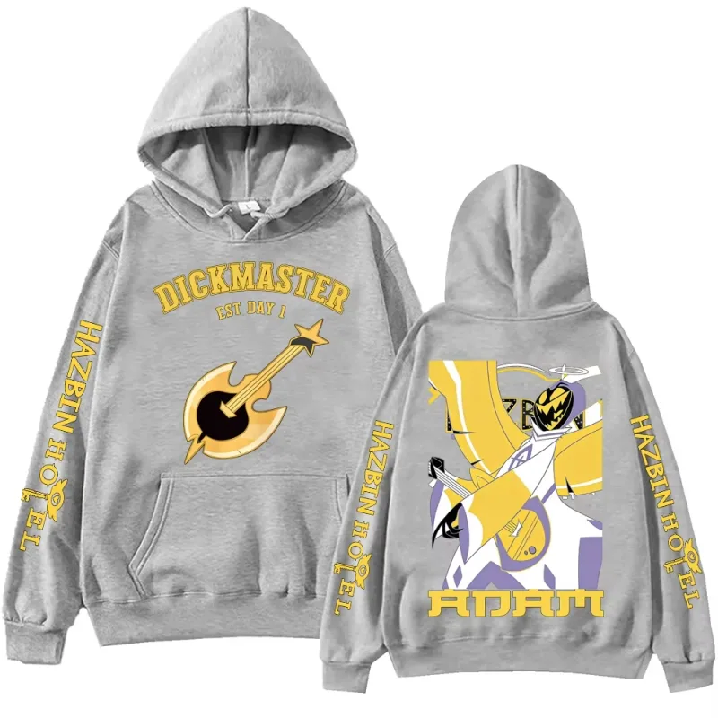 Anime Hazbin Hotel Adam Graphic Printed Hoodies For Man Woman Clothing Long Sleeve Pullover Tops Hip Hop Y2k Trendy Sweatshirt
