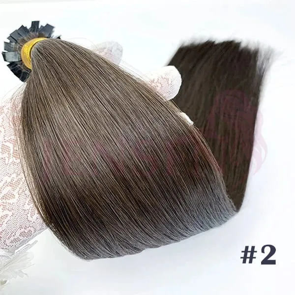Straight Flat Tip Human Hair Extensions 16"-26" Inch 1g/Strand 100% Hair Extensions Keratin Capsule Fusion Hair For Women