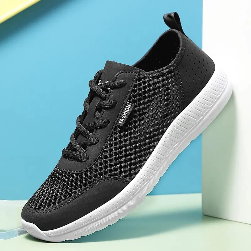 Fashion Men's Sneakers Lightweight Breathable Air Mesh Casual Running Shoes Non Slip Comfortable Slip on Sneakers for Men Tenis