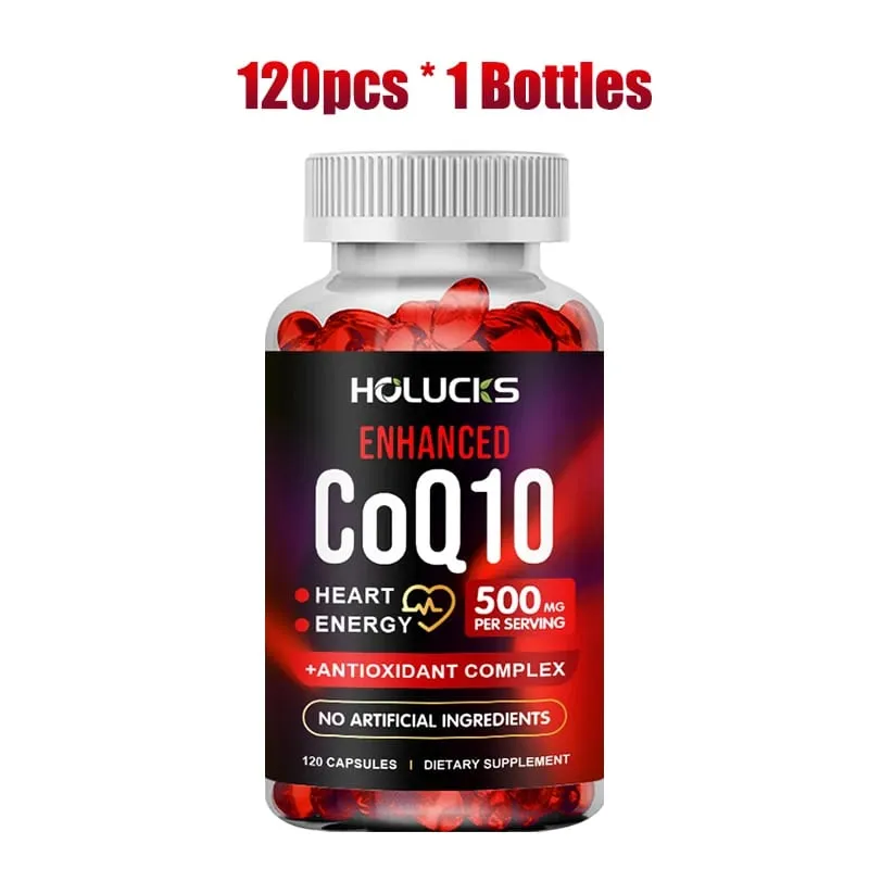 Acquista 1 ricevi 1 gratis! Integratore di CoQ10 da 500 mg per la produzione di energia per la salute del cuore e antiossidante che promuove la luminosità di uomini e donne