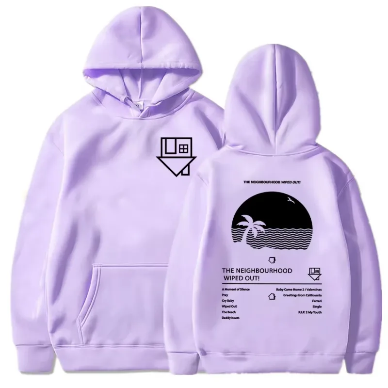 Album Wiped Out Printing Hoodies NBHD The Neighbourhood Band Sweatshirts LongSleeve Hooded Pullovers environmental protection