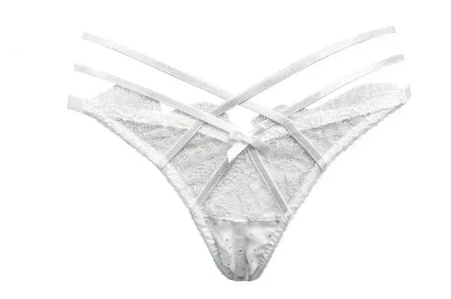 Ensemble de Lingerie d'été en dentelle brodée, cravate croisée, soutien-gorge Push Up en maille transparente, sous-vêtements confortables à porter au quotidien pour femmes, taille 32-38