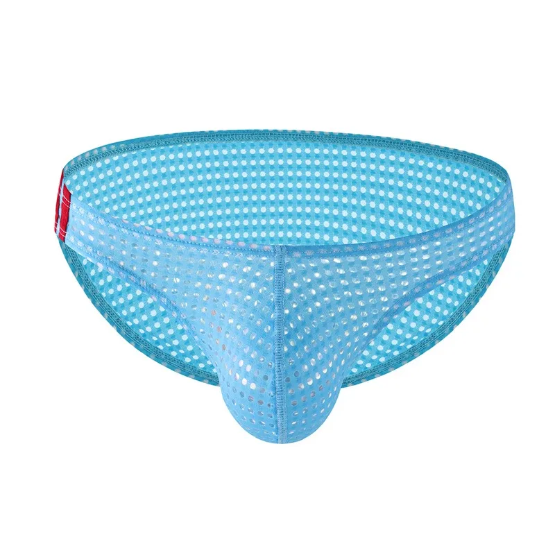 Men Briefs Summer Breathable Holes Underwear U Convex Thin Low Waist Men's Underwear Briefs Slip Underpants Calzoncillos — image 32