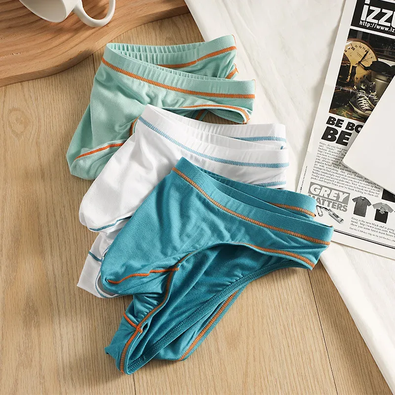 Cuecas masculinas Cuecas Homme Slip Fibra de bambu Panites Ropa Respirável Cintura Baixa JJ U Bolsa Convexa Cueca Masculina M-XXL