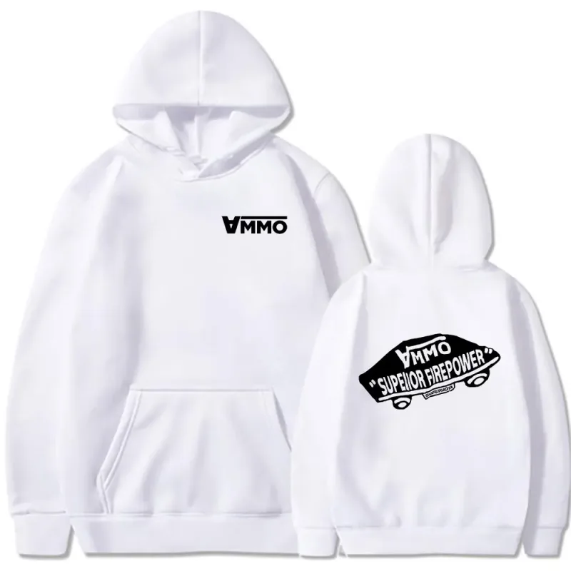 Brothers in Arms Skeleton Double Sided Print Hoodies Men's Women Clothing Fashion Sweatshirt Oversized Long Sleeve Pullovers