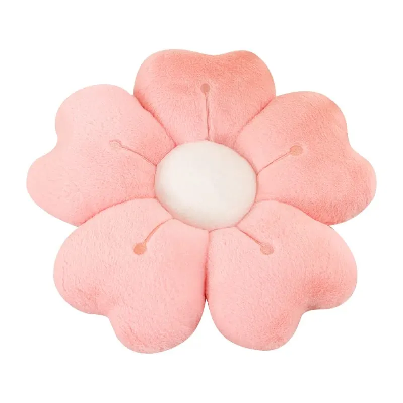 Plush Pillow Comfortable Daisy Flower Shaped - Cute Decorative Pad for Bed and Sofa Soft Polyester Fabric