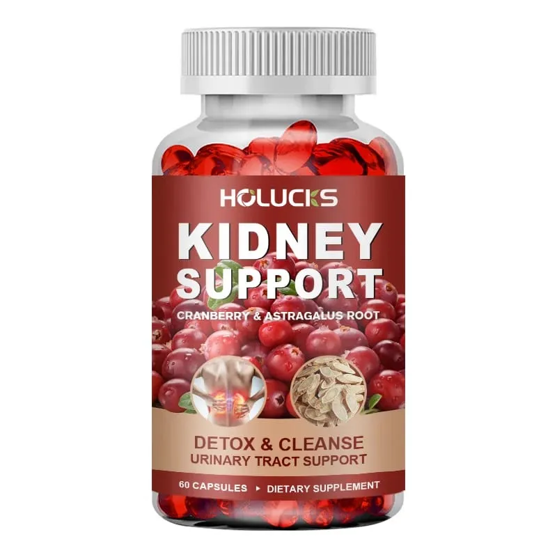 Kidney Cleanse Detox & Repair Supplement with Astragalus Root Cranberry Support Urinary Tract & Immune Health Daily Energy