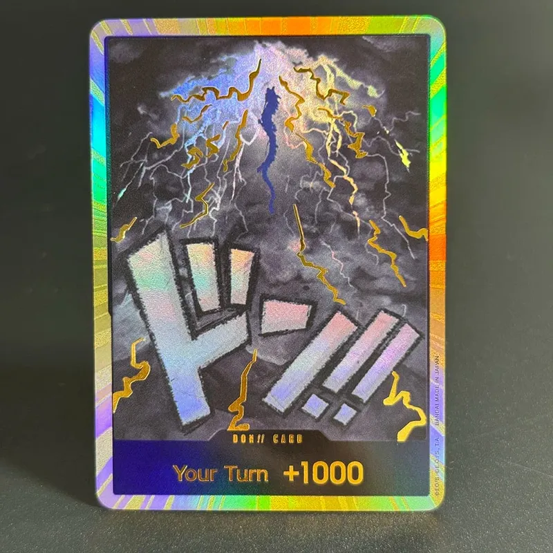 10PCS DON OPCG English TCG Gold DON!!! Collection Cards Zoro Ace Doflamingo Rebecca FOIL NM Refraction Flash Cards ToyGifts OPCG