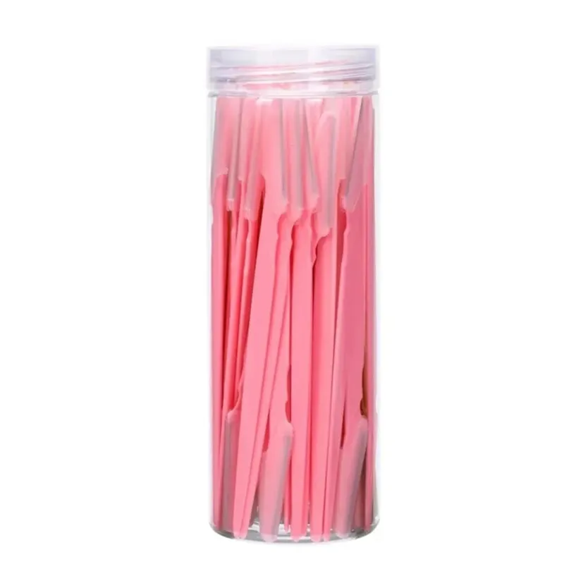 Eyebrow Trimmer 40PCS Brown Eyebrow Razor Safe Face Body Hair Removal Shaver Blades Babae Eyebrow Shaping Knife Razor