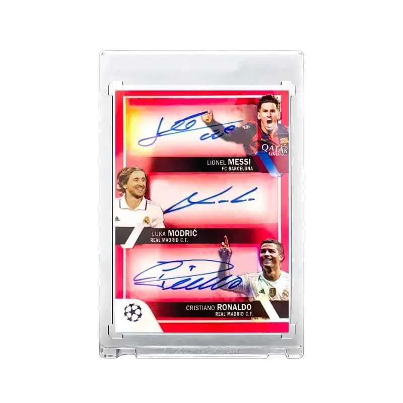 DIY All-Star Soccer Cards Set Featuring Messi Ronaldo & Mbappé Ultimate Birthday Gift Box for Football Boys Collection Card