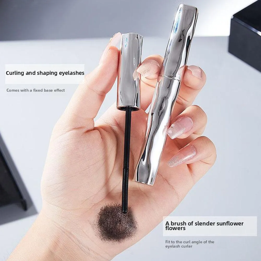 ZkYo Steel Tube Waterproof Eyelash Primer Natural Thick And Curly Mascara Lasting And Non-Smudging Women Eye Makeup