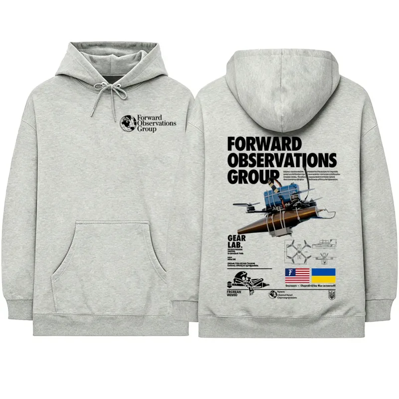 Forward Observations Group Hoodies Men Women Clothing Fashion Casual Oversized Long Sleeves Hooded Sweatshirts Hoodie Streetwear
