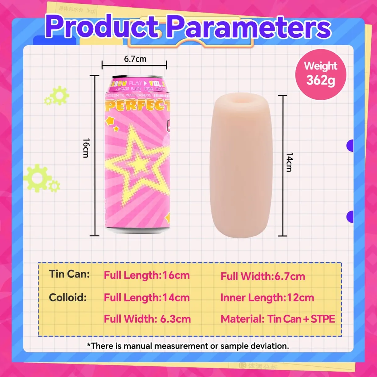 YUU 7 pièces Masturbateurs masculins cachés en conserve Fellation Jouets sexuels doux Chatte de poche Outil de masturbation portable Anime Onahole pour hommes de 18 ans et plus — image 4