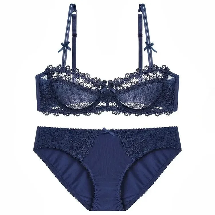 Amazon New Sexyredlace Bra Suit Summer Slimming Bras Thin Gathered Style Lingerie Other Materials Versatile Color Options