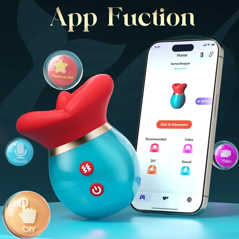 Powerful sucking vibrator female tongue licking sex toys sucker female oral nipple stimulator adult electric sex toys.