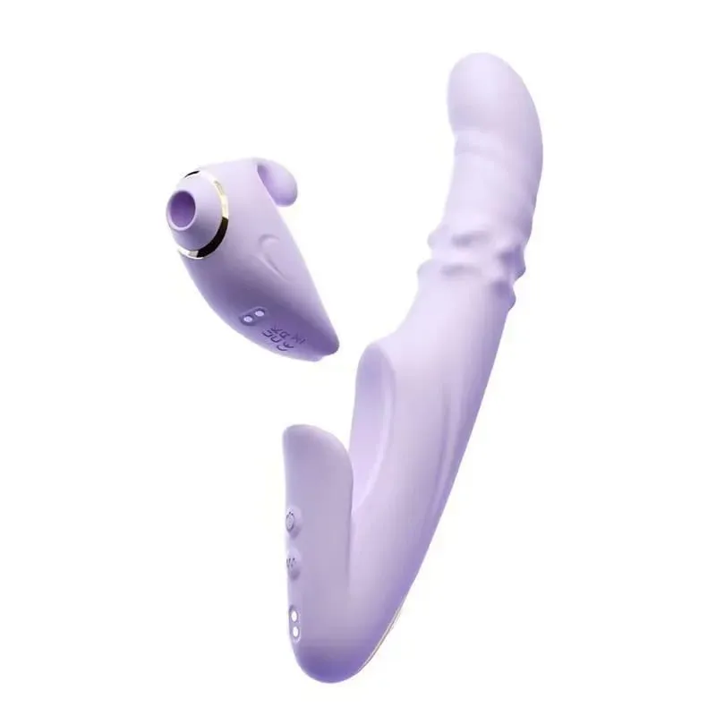 Thrusting Vibrator Detachable Sucker Orgasm Clitoris Stimulator APP Control 9 Sucking & 9 Telescopic Modes Sex Toys for Wome