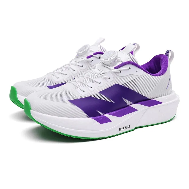 Men Cushioned Carbon Plate Running Footwear Breathable Mesh Marathon Sneakers Non-Slip Lightweight Athletic Shoes for Women Gym