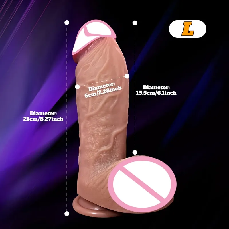 Huge Thick Realistic Dildo Big Penis Double Penetration Anal Plug Vagina Masturbator Fake Dick Adult Sex Toy for Women Sexuales