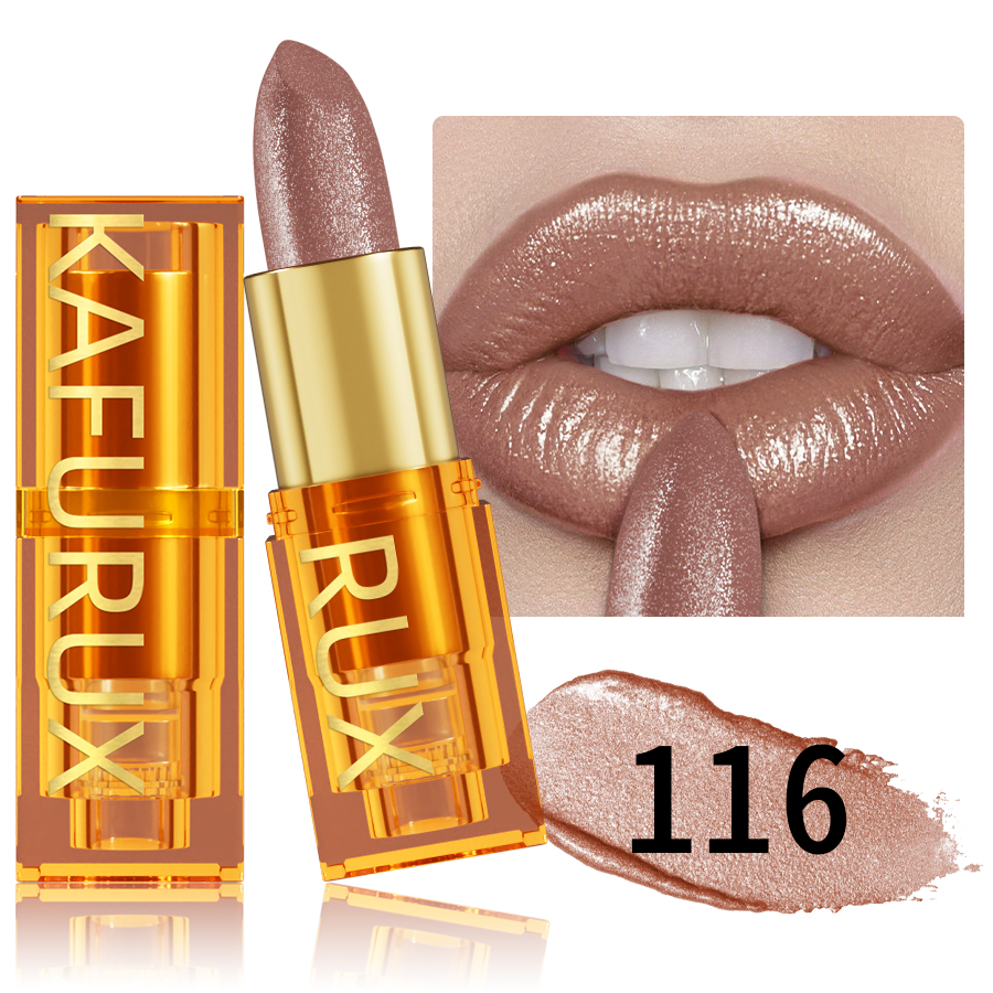 16Colors Bold & Intense Glitter Shiny Metallic Lipstick Lip Tint Long Lasting Lip Senior Matte Lip Makeup Gifts for Women Cosme