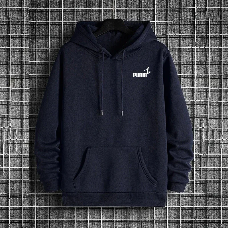 Autumn Winter Male Urban Causal Fashion Sporty Pullover 2026 New Arrival Men's Hoodies High Quality Pure Color Hooded Sweatshirt