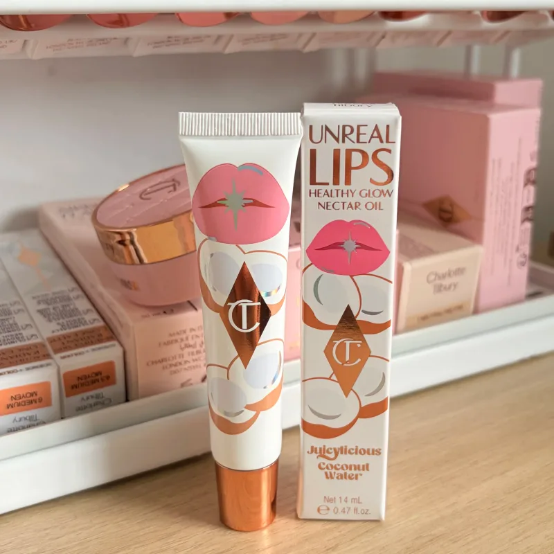 Mewah CT Multicolored Water Light Lip Gloss Last Hydrating Lip Balm berbentuk hati Berus Bibir Petua&Jeli Lip Gloss Hadiah Mekap