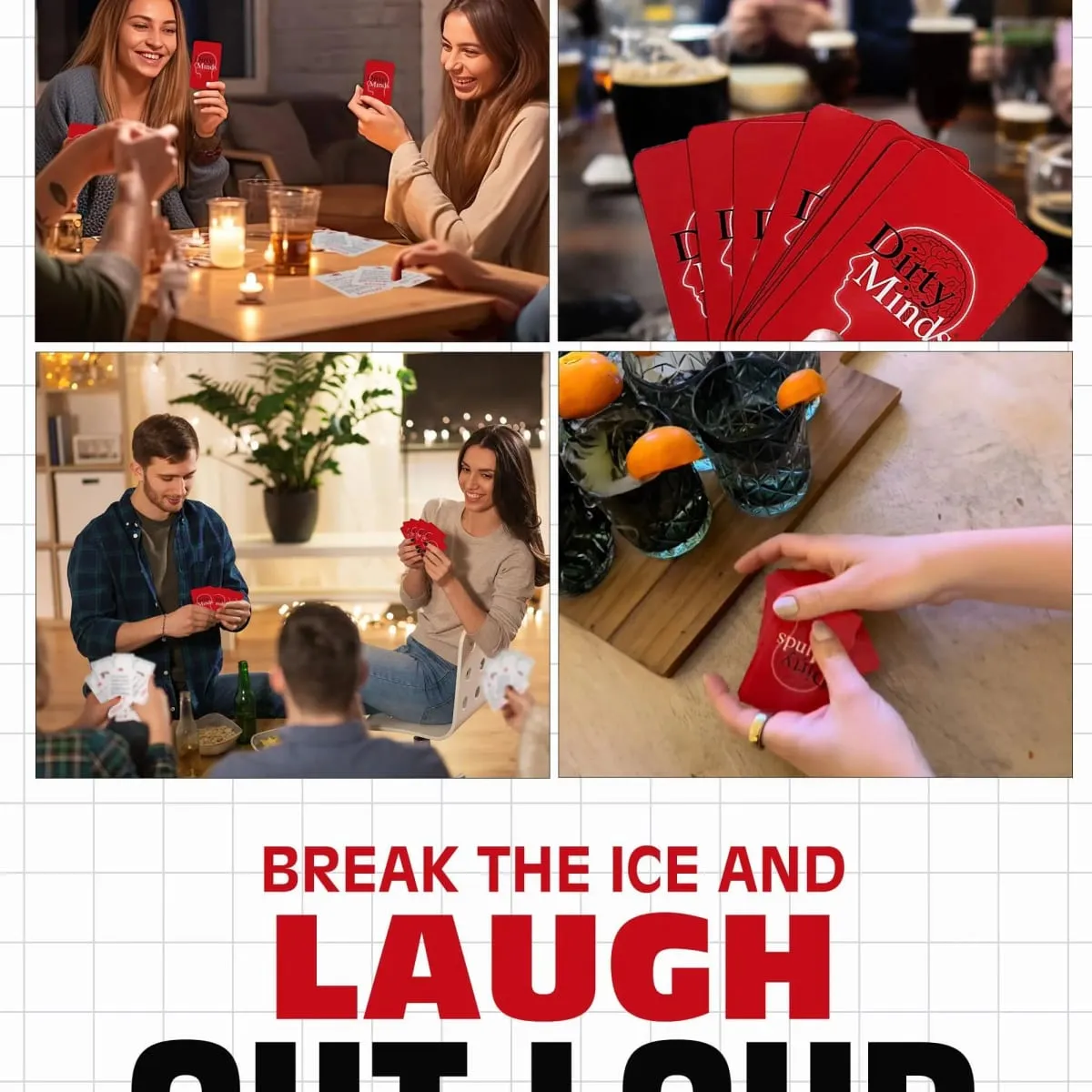 English Dirty Minds Card Game Hilariously Twisted Party Card Games Bachelorette Parties Perfect for Game Night Naughty