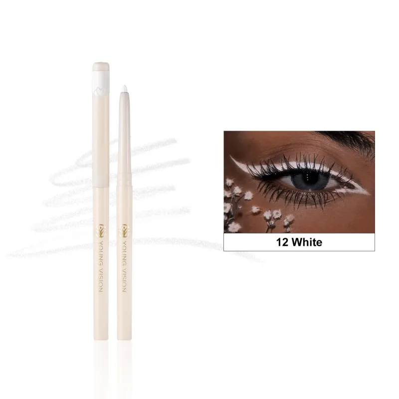 Silky Long Lasting Eye Liner Pencil Blade Tip Natural Matte Wine Red Eyeliner Easy To Color and Waterproof Eye Make Up Cosmetics