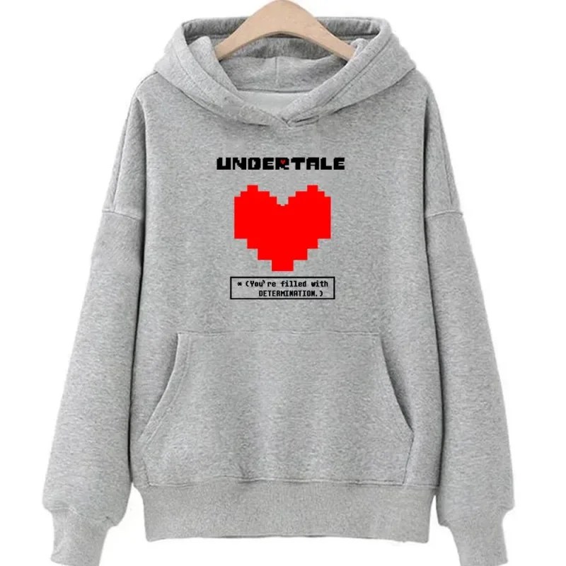 Undertale game: You are full of determination. Printed hoodies for men and women, casual sportswear, autumn and winter hoodies