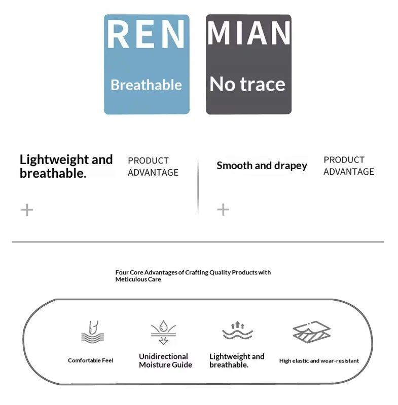 Seamless Men's Briefs Modal-Feel Men's Boxer Briefs Breathable Antibacterial Crotch Men's Boxer Shorts Men's Underwear Shorts
