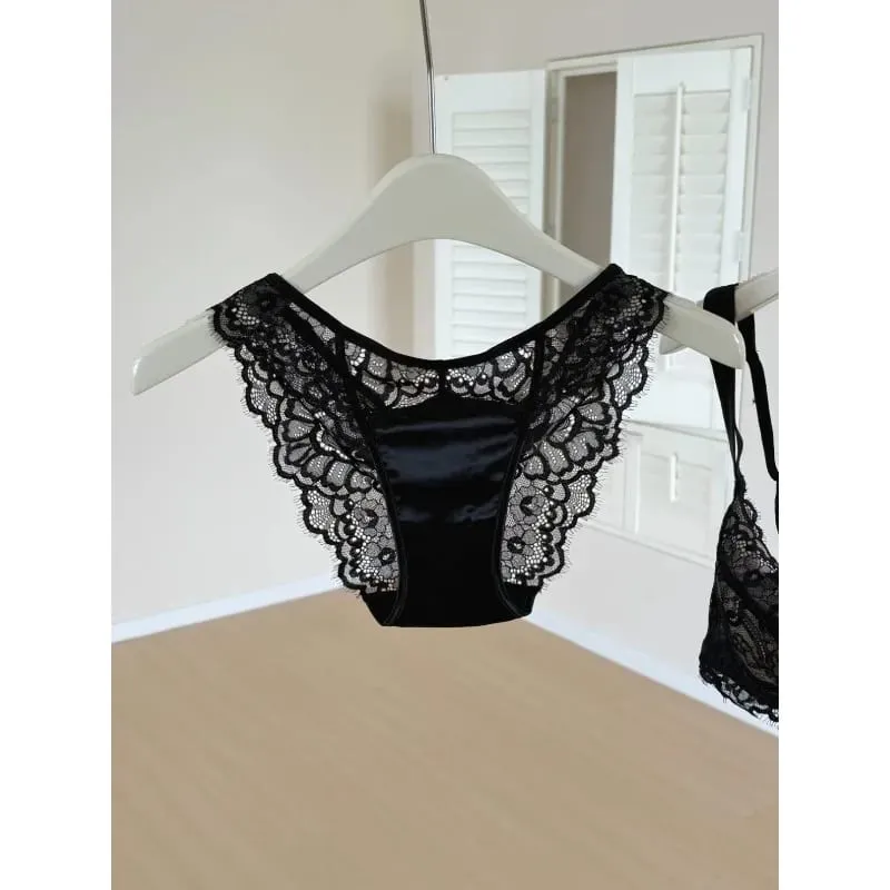 Sexy French Lace U-Back Minimizer Bra Set for Large Bust | Push Up Anti-Sagging Deep V Bralette | Summer Bestseller MOYISU Panty