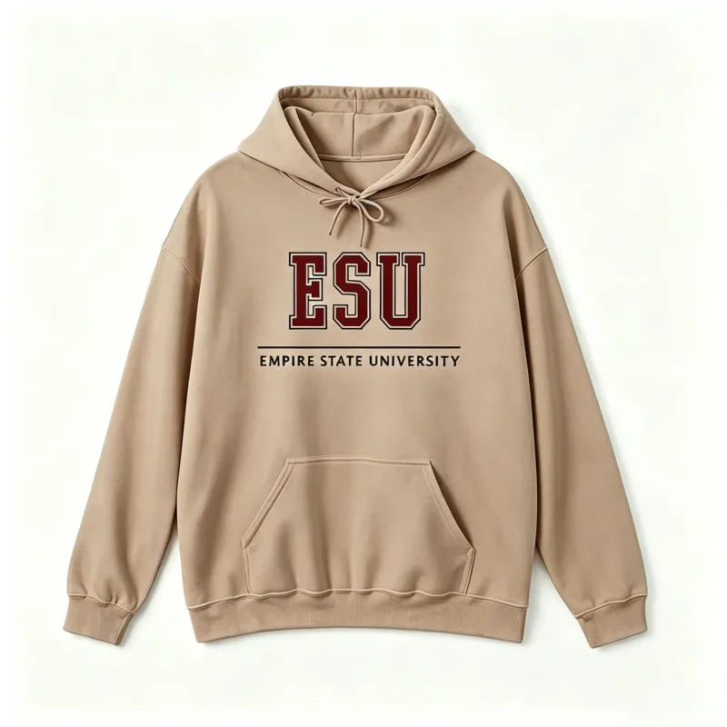2026 new ESU Empire State University Hoodie Sweatshirt Brand New Day Merch Peter Hoodies Unisex Spring and Summer Long Sleeve