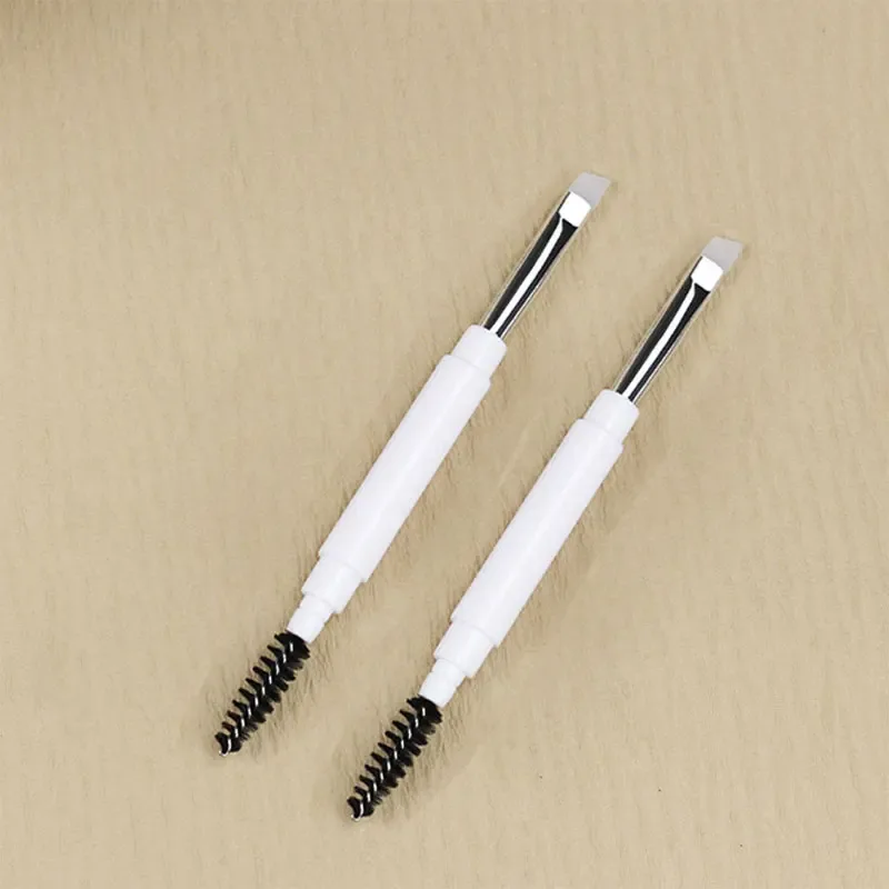 Double ended Portable Makeup brushes Travel size Make up brushes Eyeshadow Eye Brow Crease essential cosmetic tools with lid