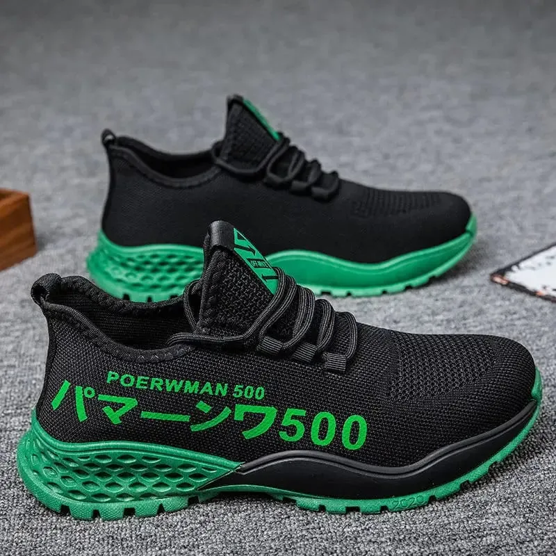 Men's lightweight mesh breathable casual sports shoes summer soft sole comfortable outdoor running shoes youth fashion sneakers