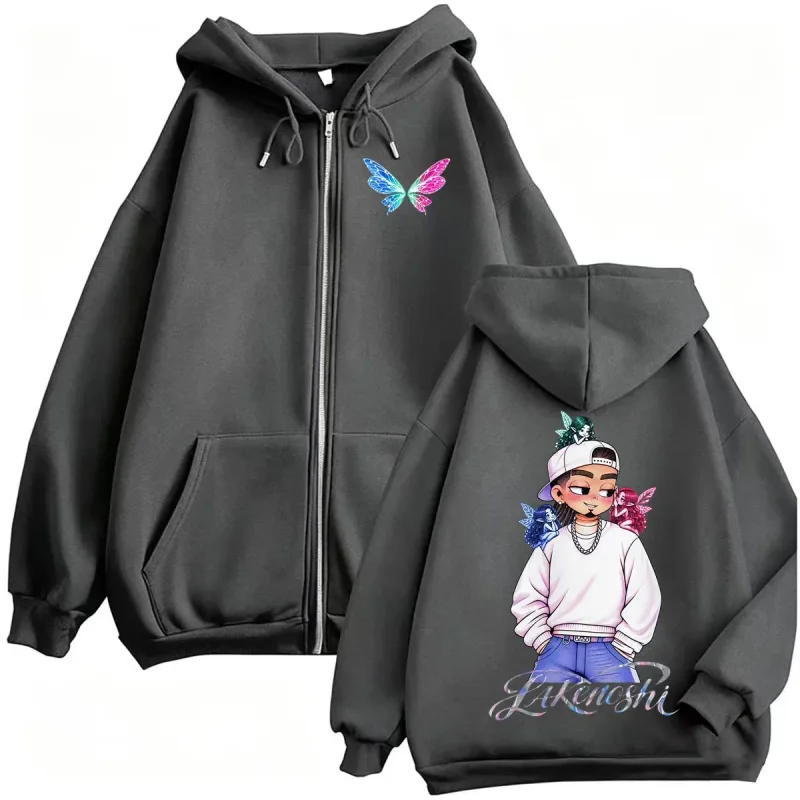 Omar Courtz Por Si Manana No Estoy New Album 2026 Tour Zipper Hoodies Men Women Fashion Hip Hop Pop Music Sweatshirt Jacket Coat