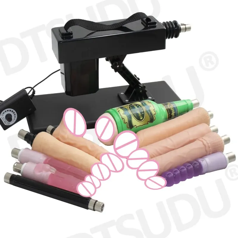 Female Sex Machine with Dildo and Masturbation Cup Hands-Free G-Spot Clitoral Stimulation Adult Sex Machine
