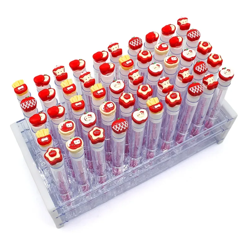 10/50PCS Random Style Tube Mascara Brush Women Mascara Brushes Tube Brush Red Cat Apple Eyelash Brush Eyelash Tools