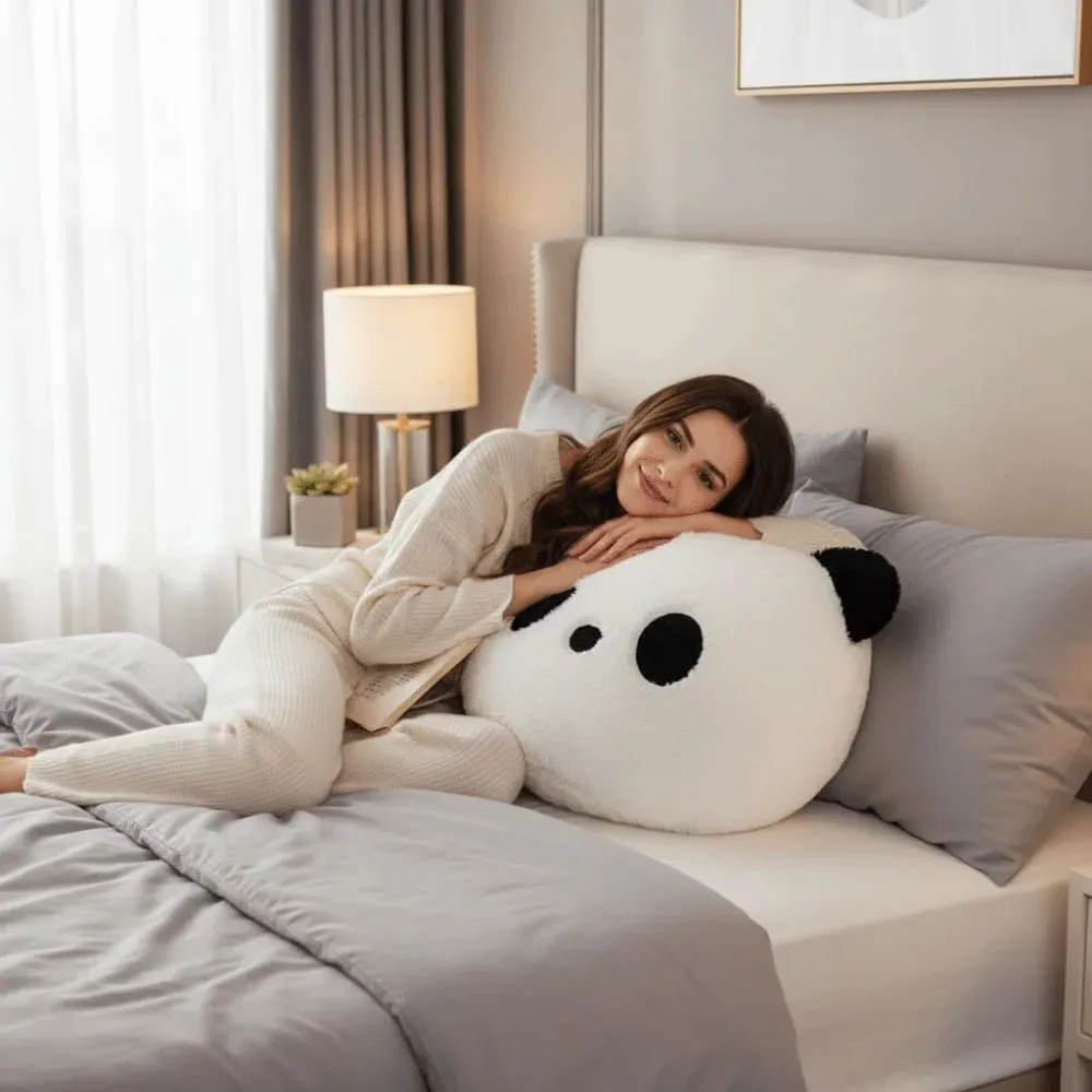 Stuffed Animal Plush Panda Cushion Bedroom Sofa Kawaii Stuffed Panda Pillow 30cm Home Decoration Panda Throw Pillows