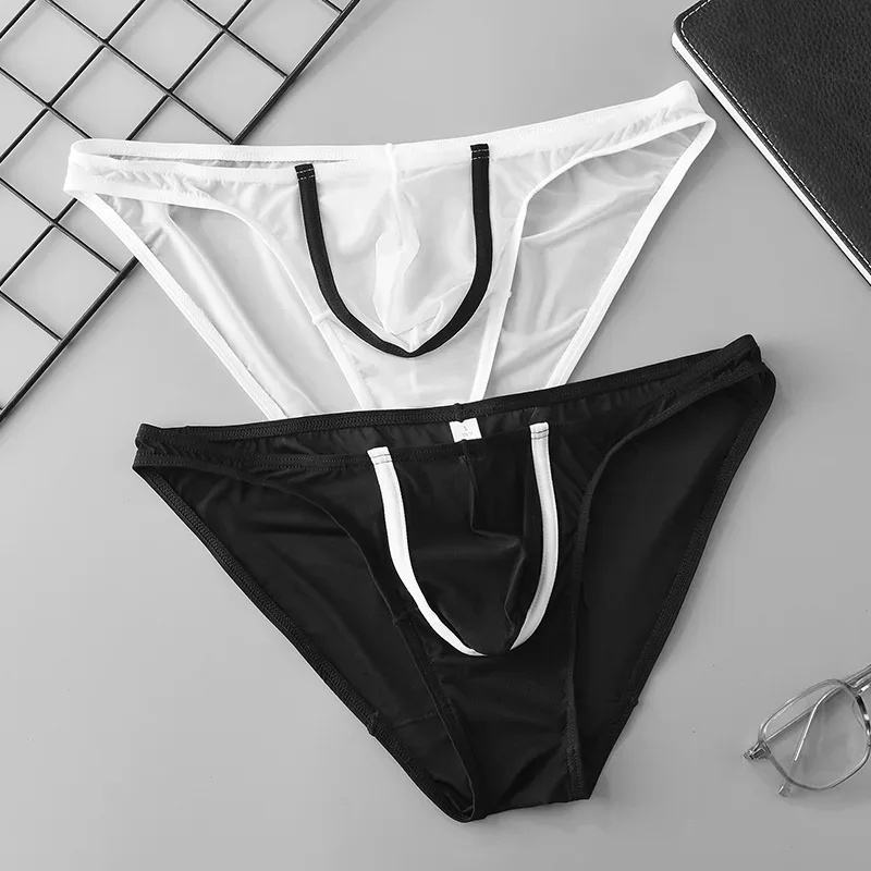 MAN Men Underwear Sexy Low Rise Briefs Tangas Sexis De Hombre Breathable Men Underwear Brief 2-Pack