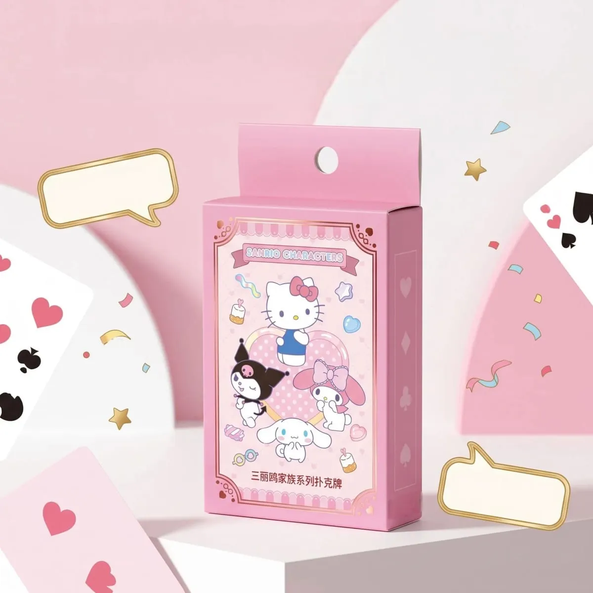 Sanrio Family Edition Genuine Playing Cards Board Game Card Collection Cute Entertainment Game Cards