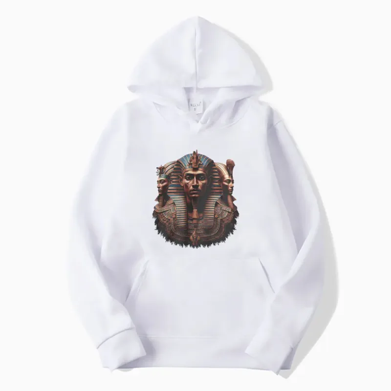 Egyptian Pharaoh Graphic Ancient Egypt Art Meme Hoodie Men Women Vintage Fashion Humor Long Sleeve Hooded Sweatshirts Streetwear