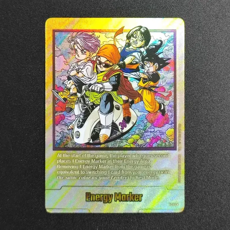 Self Made English Dragon Ball Super Fusion World Energy Markers Gold DBSFW_EM Son Goku Game Collection Flash Card Toy