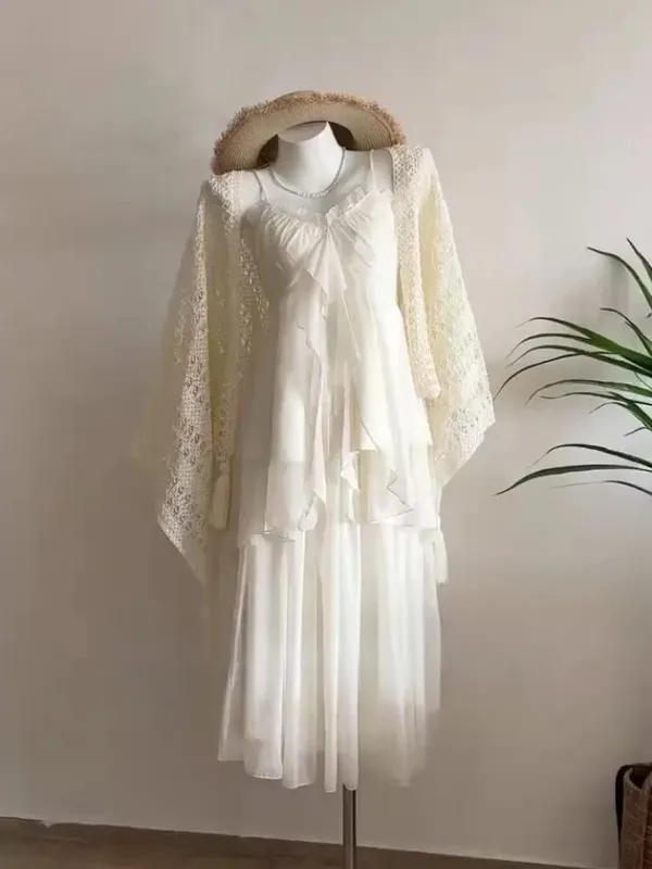2026 mulher japonesa doce renda flor y2k estética bandagem vestidos grunge harajuku sem mangas retalhos vestido vintage chique