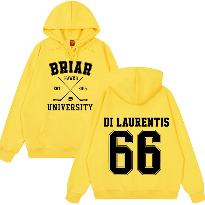 Di Laurentis 66 Off Campus TV Series Briar University Hoodie Men Women Clothing Fashion Winter Vintage Casual Loose Sweatshirt