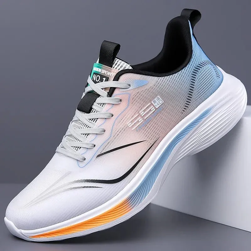 Men Running Walking Knit Shoe Casual Sneakers Breathable Sports Running Athletic Gym Lightweight Outdoor Women Shoes Size39-47