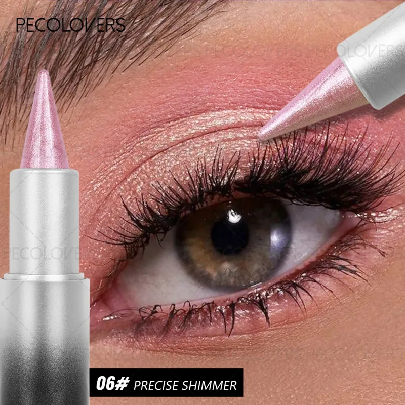 1 Pc Monochromatic Glitte Shiny Eyeshadow Pen & Eyeshadow Stick Beautiful Eye-cathing Eye Makeup Look Perfect Gifts