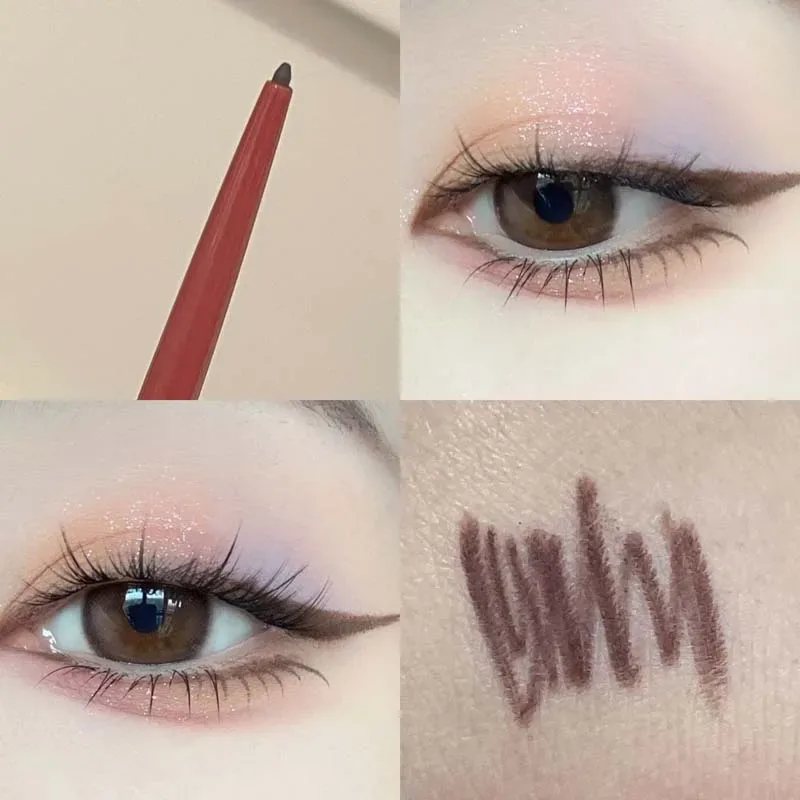 Herorange Glitter Eyeliner Pencil Ultra Fine Tip Smooth Color Enlarge Eyes Daily Light Makeup