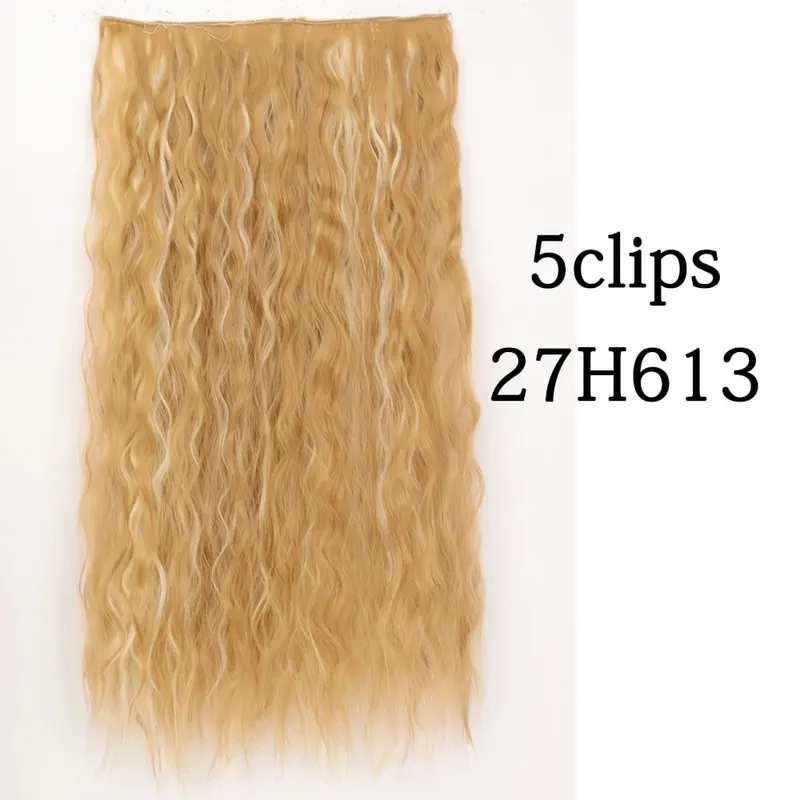 Tổng Hợp 22 32 Inch 5 Kẹp Tóc Chịu Nhiệt Giả Bộ Tóc Giả Dài Lượn Sóng Kiểu Tóc Kẹp Trong Tóc