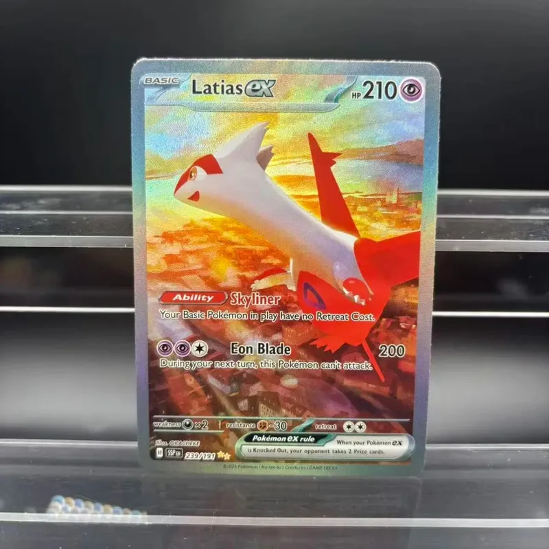 DIY Collection Cards Psyduck Salamence Crobat Mewtwo ex EN Self Made Single Card Classic Game Anime Card Gift Toy