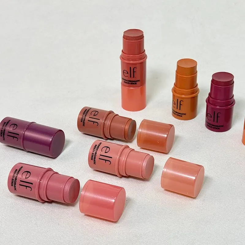 Elf Blush Contour Đa chức năng Blush Stick Kép sử dụng cho môi và má Matte Glow Primer Kem nền dưỡng ẩm Thu nhỏ lỗ chân lông